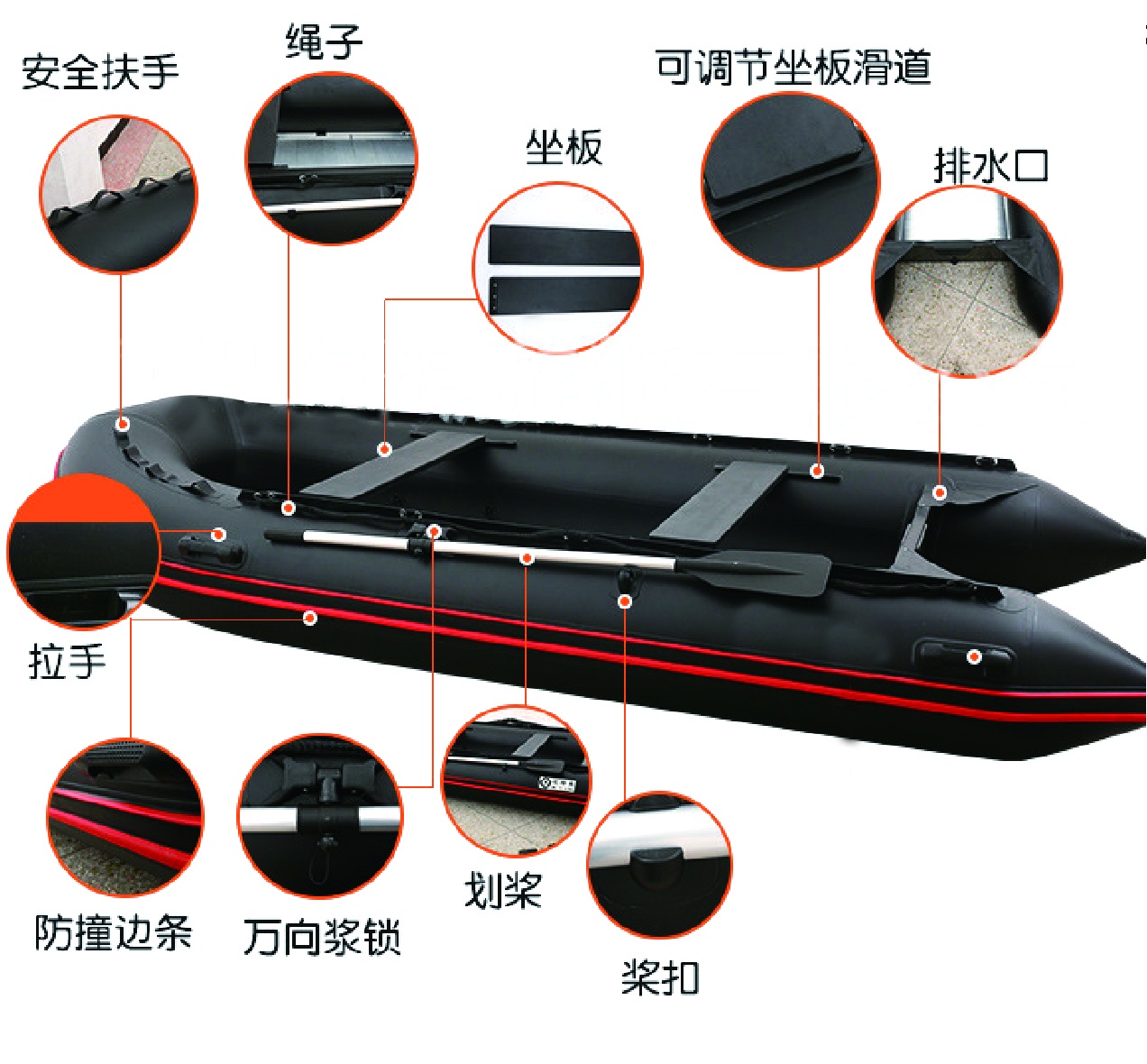 沖鋒舟（不含馬達(dá)）