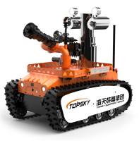 防爆消防滅火偵察機器人【輕型】 (第10代，360°固定云臺+語音控制）RXR-MC80BD