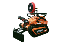 RXR-YM60000D消防排煙滅火機(jī)器人 （第4代，油動液壓，帶推鏟，可升降排煙機(jī)）