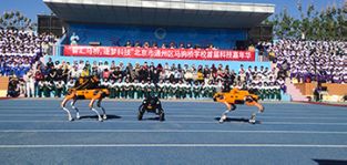 凌天攜帶四足機(jī)器狗、偵檢無(wú)人機(jī)等高精尖裝備走進(jìn)校園，助力北京通州市馬駒橋?qū)W校首屆科技嘉年華